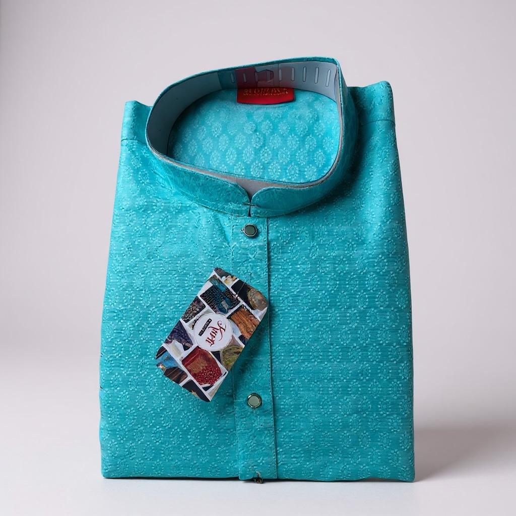Silk kurta set by Kurti Connection USA