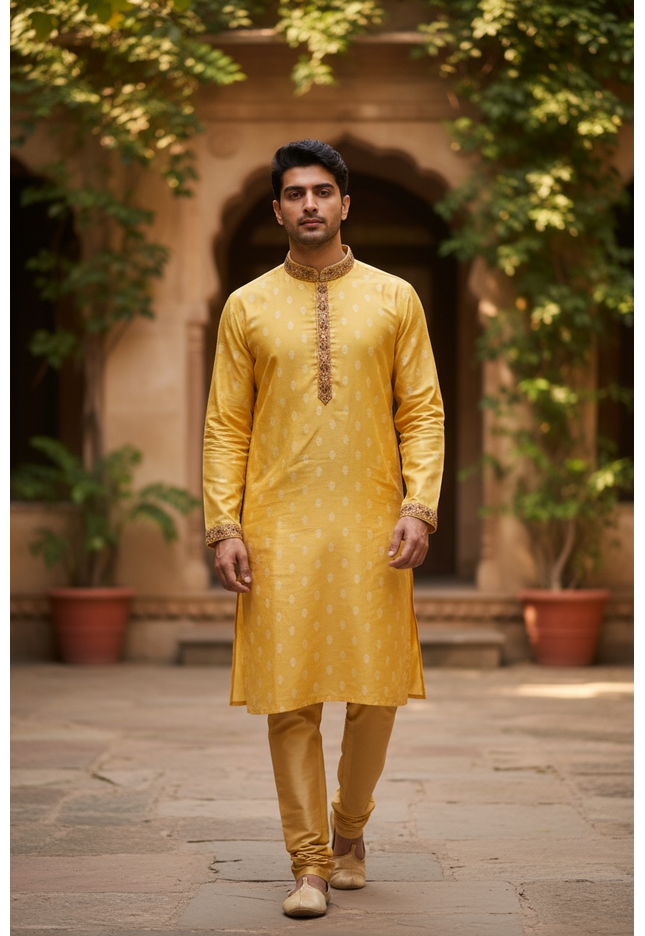 Silk kurta set