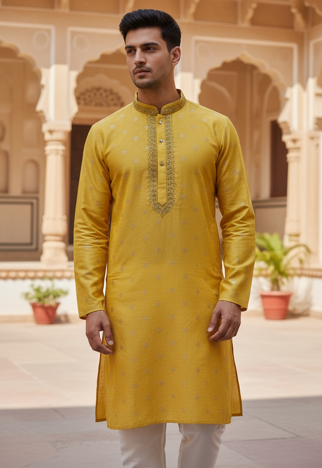 Silk kurta pajama set