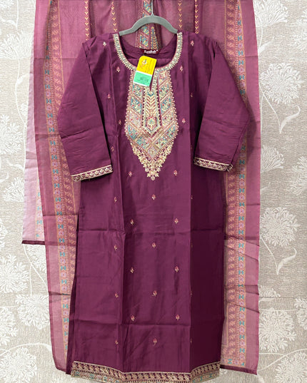 Modal silk Kurti set - Kurti Connection USA