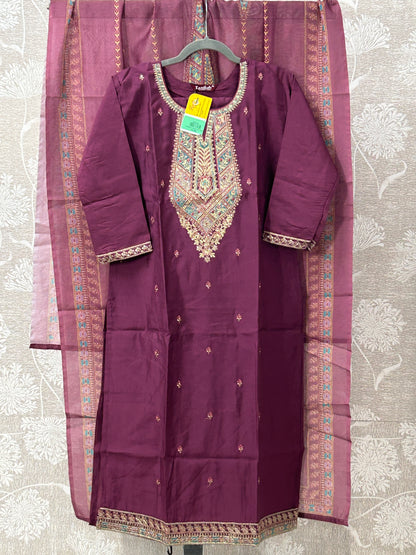 Modal silk Kurti set