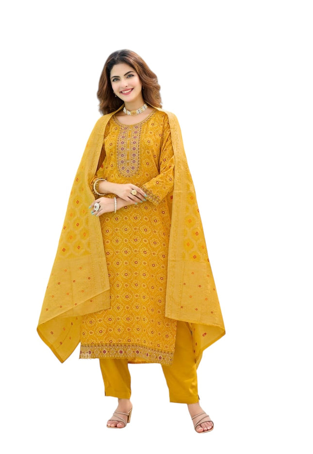 Soft cotton Bandhani salwar sets