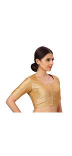 Antique gold blouse by Kurti Connection USA