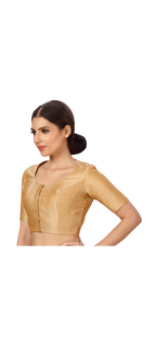 Antique gold blouse by Kurti Connection USA