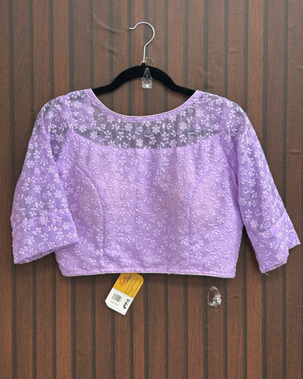 Georgette Chikankari blouse - Kurti Connection USA