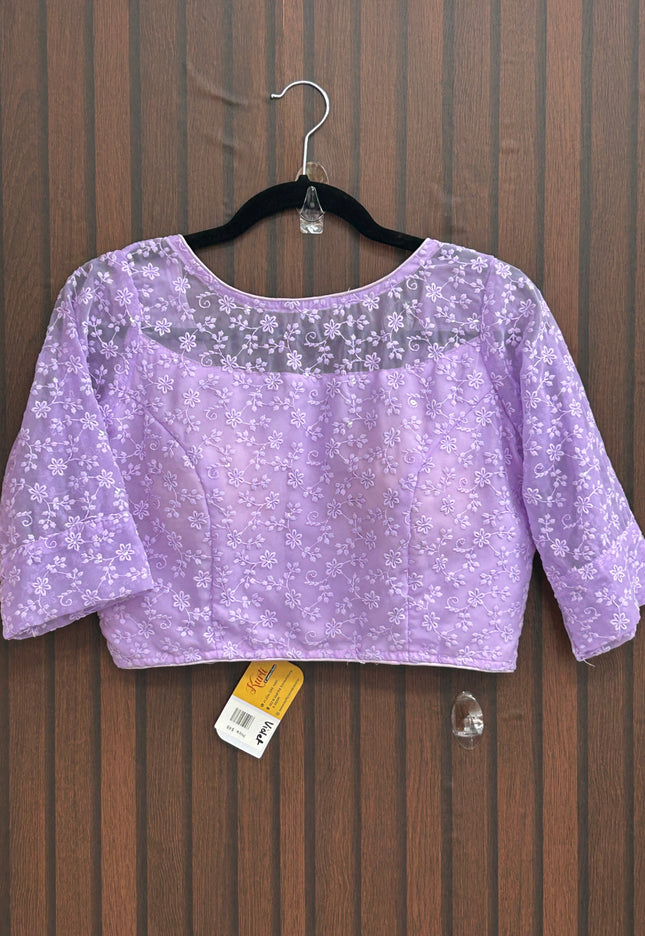 Georgette Chikankari blouse - Kurti Connection USA