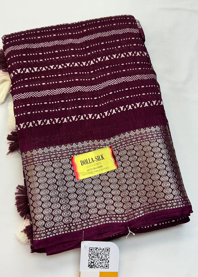 Dola silk saree - Kurti Connection USA