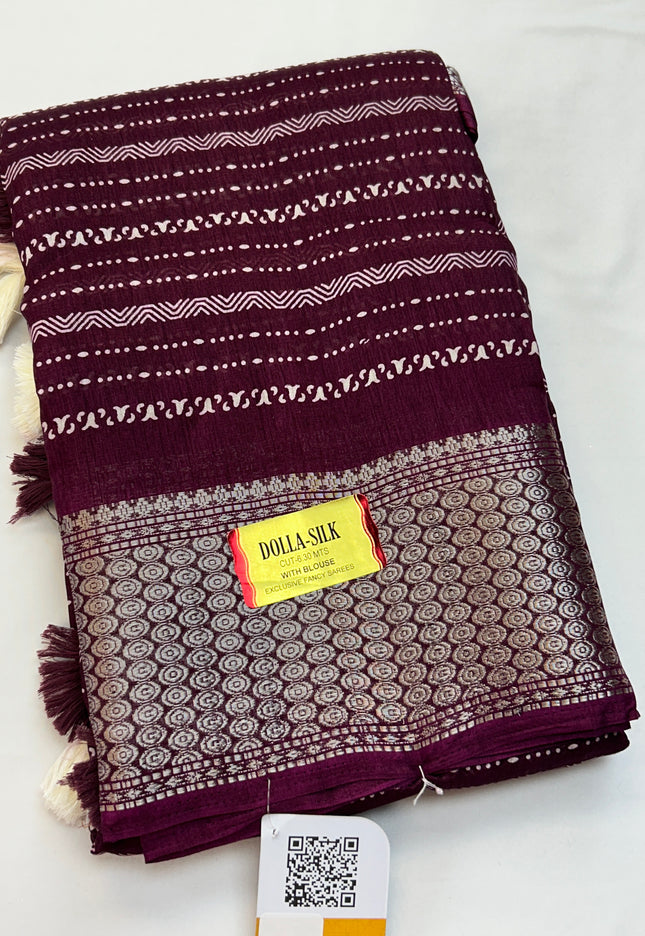Dola silk saree - Kurti Connection USA