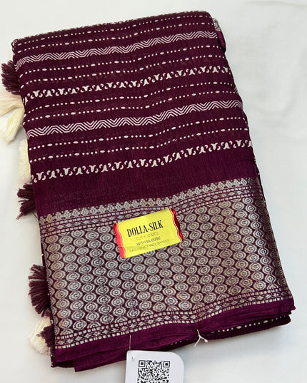 Dola silk saree - Kurti Connection USA