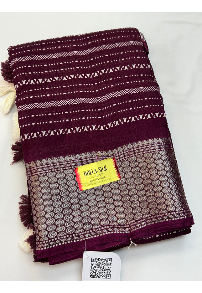Dola silk saree - Kurti Connection USA