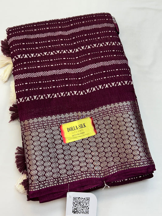 Dola silk saree