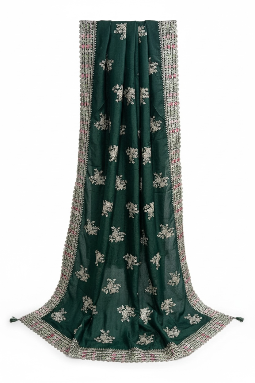 Party wear saree : best for wedding functions by Kurti Connection USA