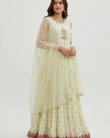Chiffon long Kurti : Anarkali set