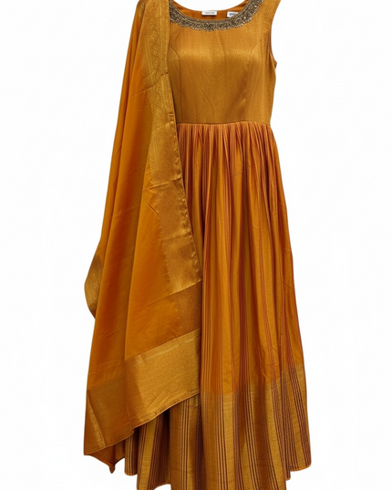 Silk Anarkali suit