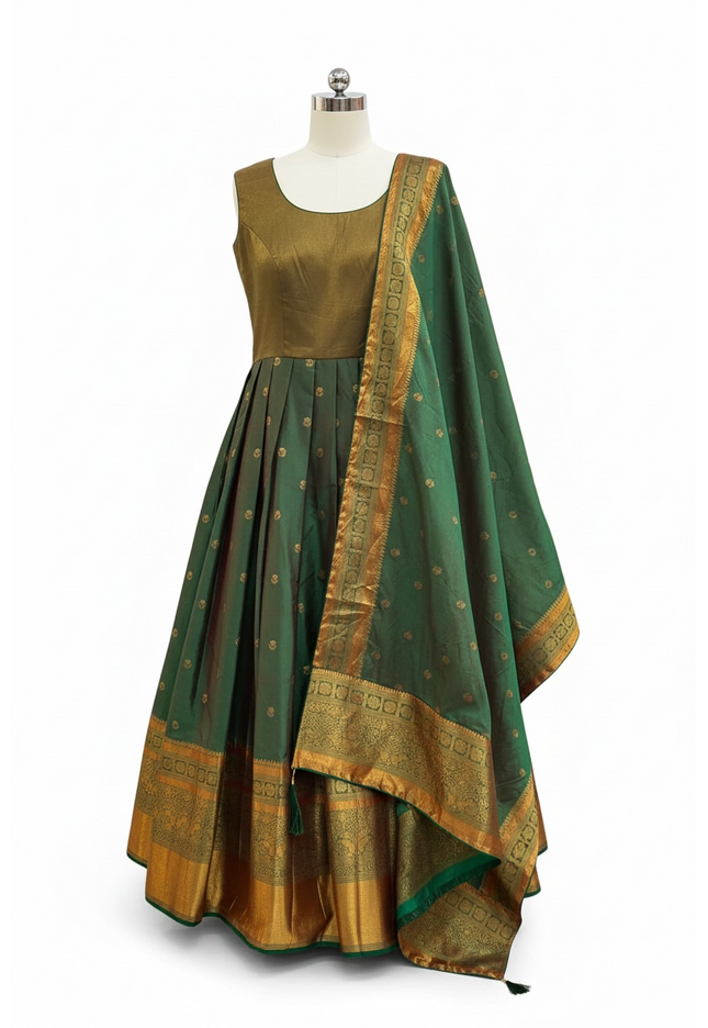 Silk Anarkali set