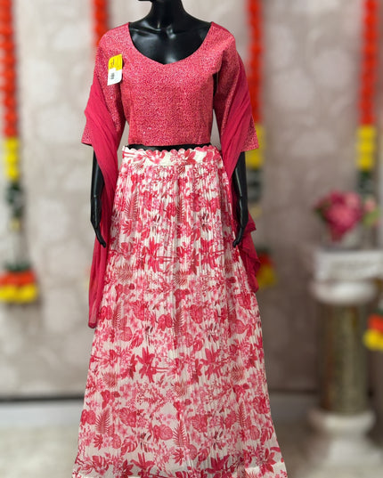 Chiffon lehenga Choli set - Kurti Connection USA