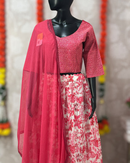 Chiffon lehenga Choli set - Kurti Connection USA
