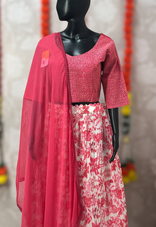 Chiffon lehenga Choli set - Kurti Connection USA