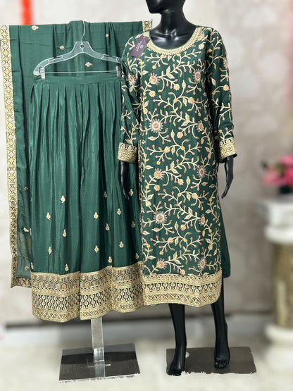 Silk sharara suit