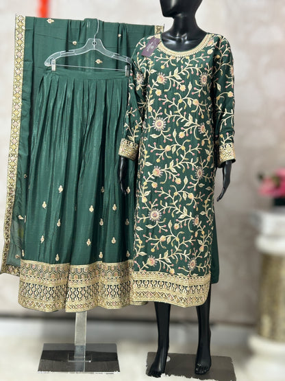 Silk sharara suit