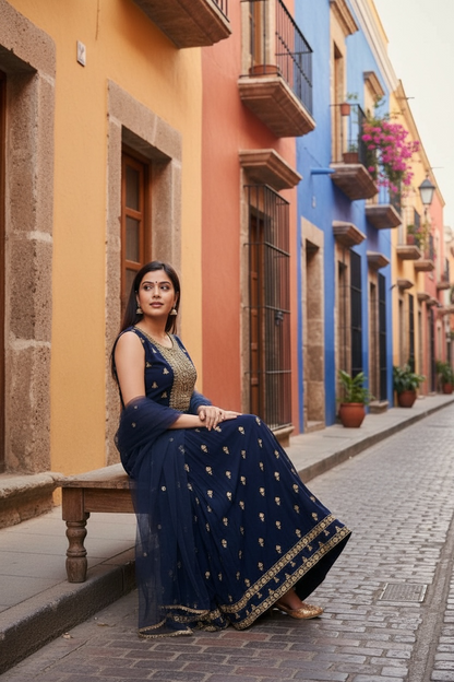 Party wear long kurti by Kurti Connection USA