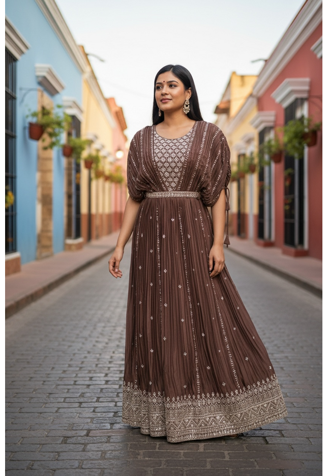 Indo western gown