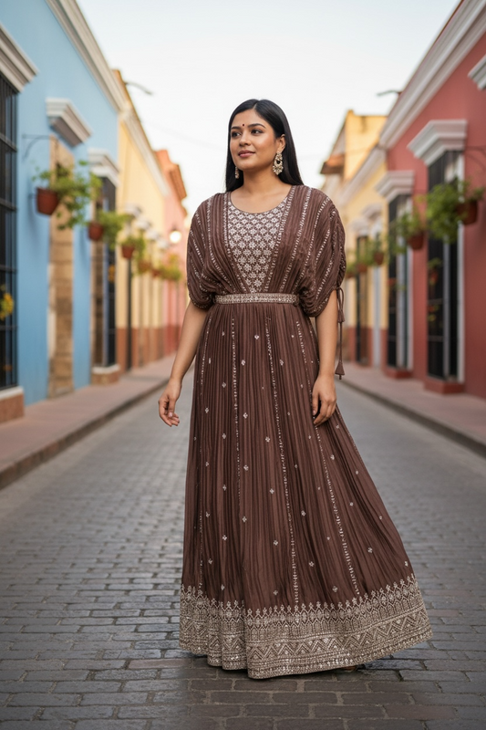 Indo western gown
