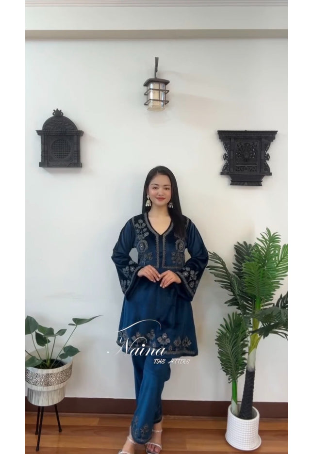 Velvet salwar suit / Co ord set