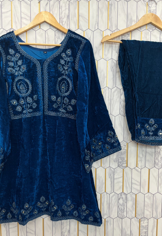 Velvet salwar suit / Co ord set
