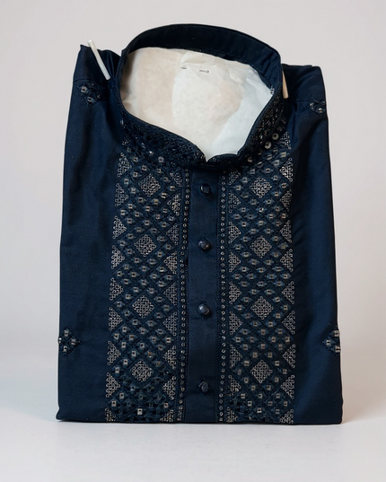 Dark blue : Kurta pajama set