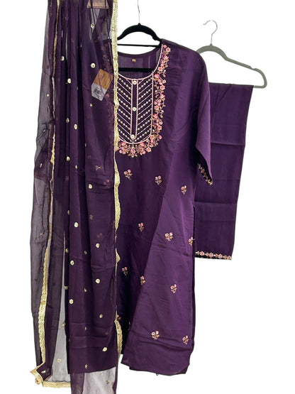 Modal silk kurti set
