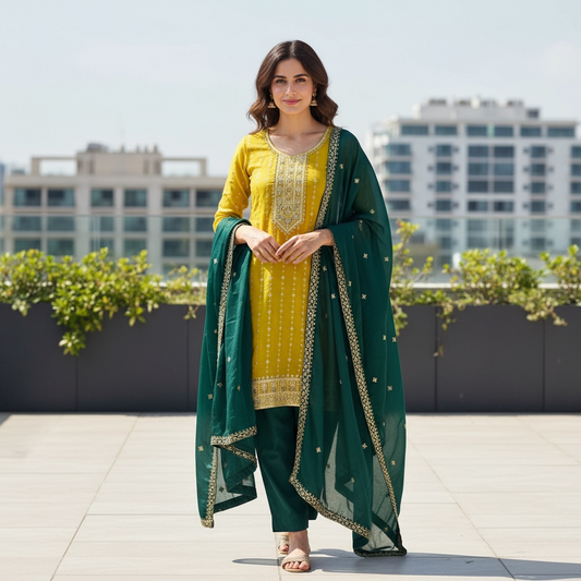 Semi patiala salwar suit