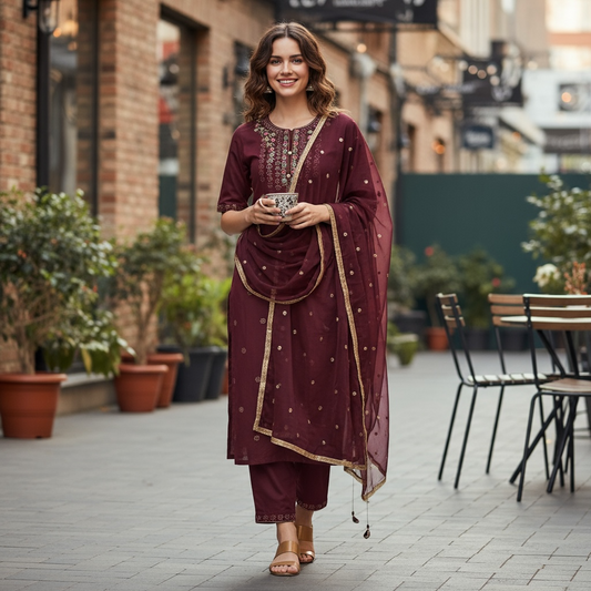 Modal silk salwar set : clearance