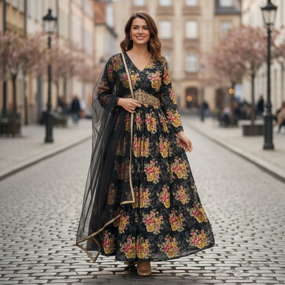 Black long kurti