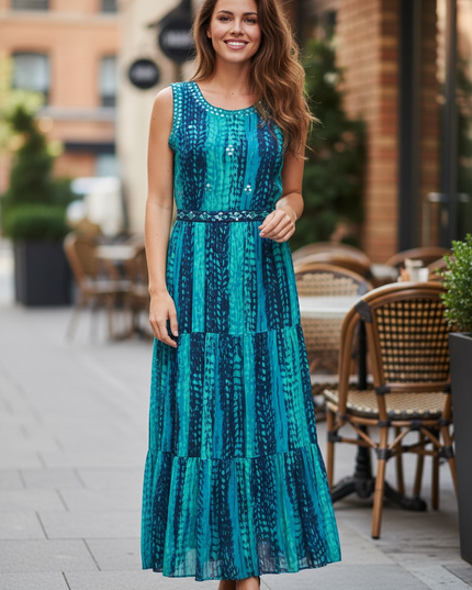 Rayon long kurti : shibori print - Kurti Connection USA