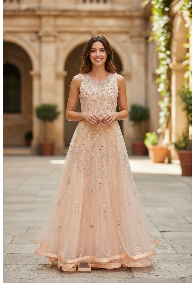 Heavy party wear long gown - Kurti Connection USA