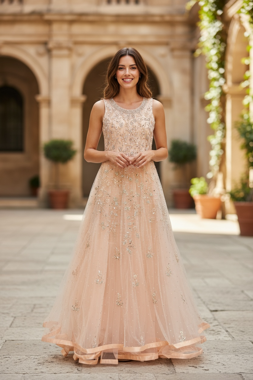 Heavy party wear long gown - Kurti Connection USA