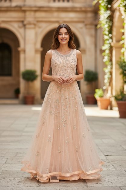 Heavy party wear long gown - Kurti Connection USA