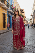 Party wear sharara set by Kurti Connection USA