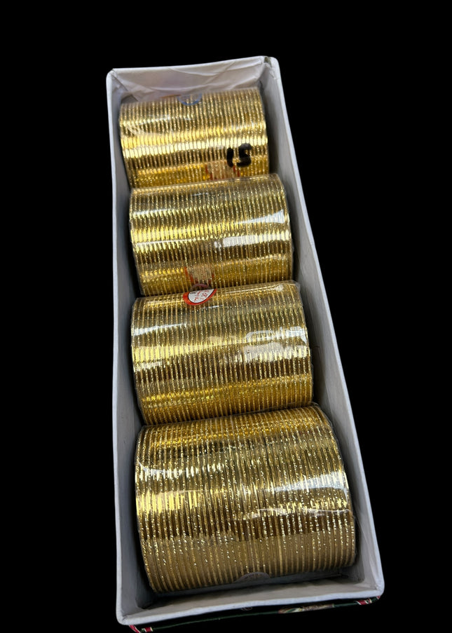 Gold bangles : Set of 36 bangles - Kurti Connection USA