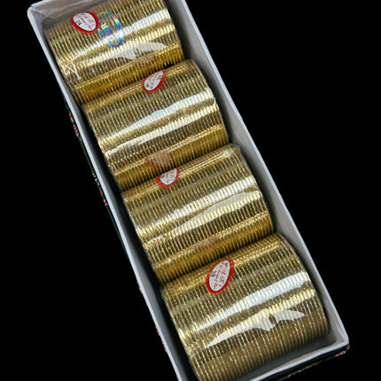 Gold bangles : Set of 36 bangles - Kurti Connection USA