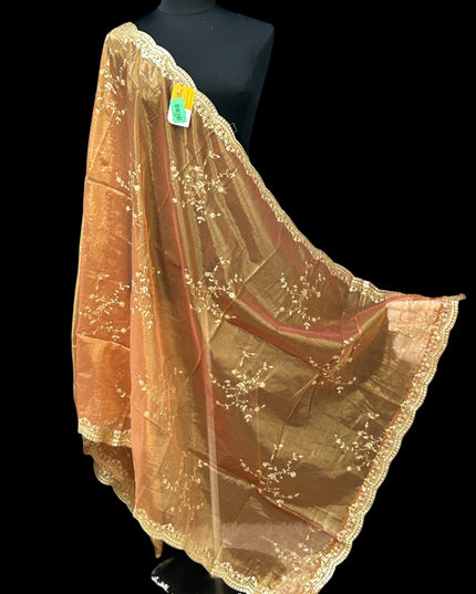 Shimmer silk dupatta - Kurti Connection USA