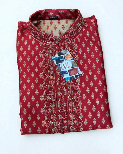 Silk short Kurta - Kurti Connection USA
