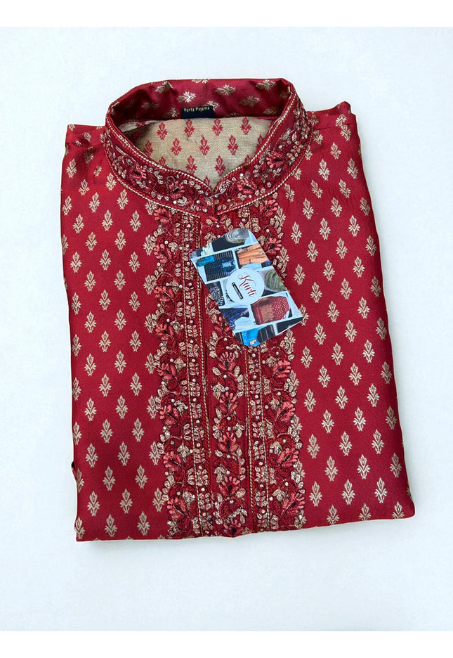 Silk short Kurta - Kurti Connection USA