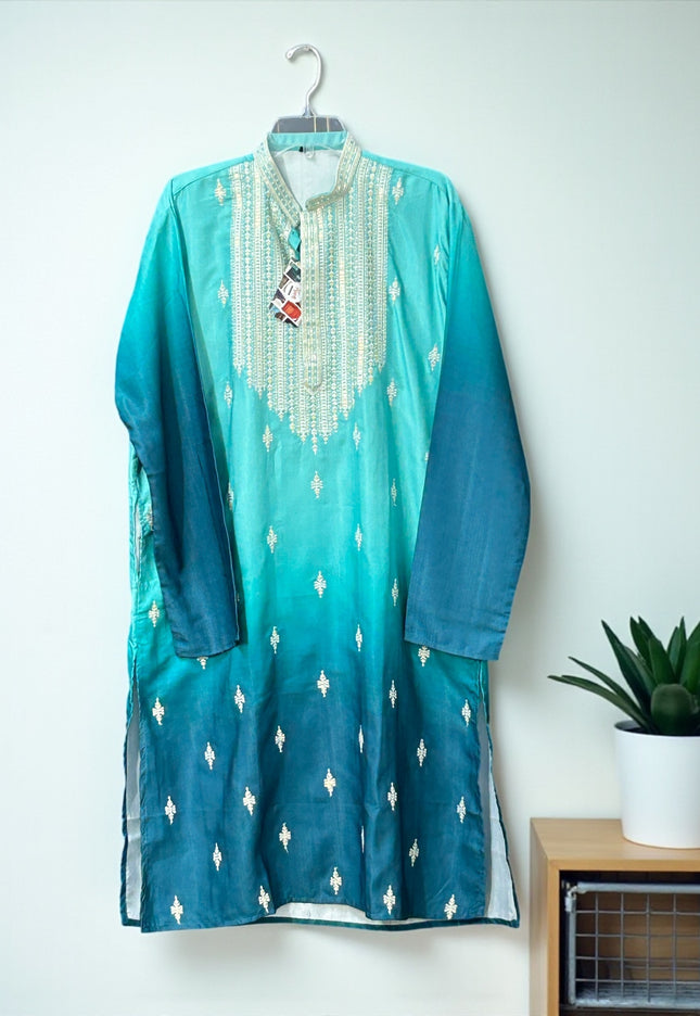 Silk kurta pajama set - Kurti Connection USA