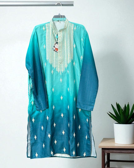 Silk kurta pajama set - Kurti Connection USA