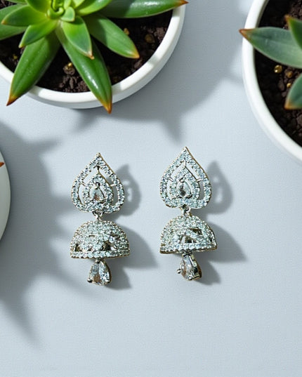 AD Silver Jhumki - Kurti Connection USA