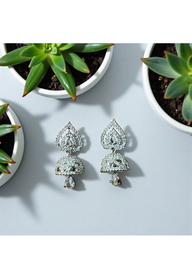 AD Silver Jhumki - Kurti Connection USA