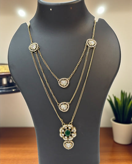 Moissanite necklace - Kurti Connection USA