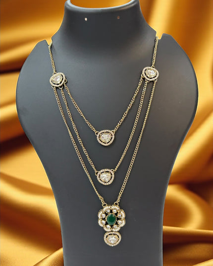 Moissanite necklace - Kurti Connection USA